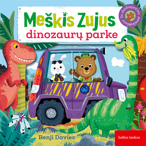 Meškis Zujus dinozaurų parke