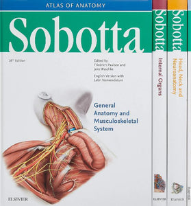 Sobotta Atlas of Anatomy, Package, 16th ed., English/Latin : Musculoskeletal System; Internal Organs; Head, Neck and Neuroanatomy; Muscles Tables