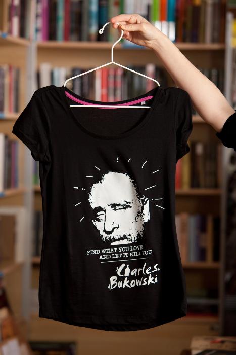 Moteriški Charles Bukowski marškinėliai